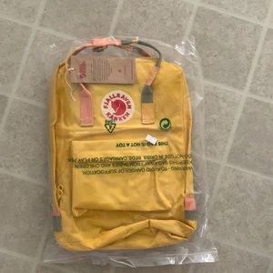 Fjallraven kanken yellow backpack
